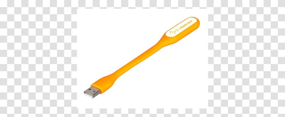 Led Usb Light Orange Tool, Brush, Toothbrush Transparent Png