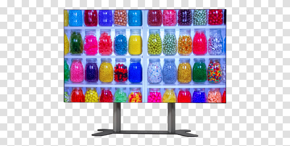 Led Wand 130 Inch Full Hd Computer Monitor, Food, Candy, Bottle Transparent Png