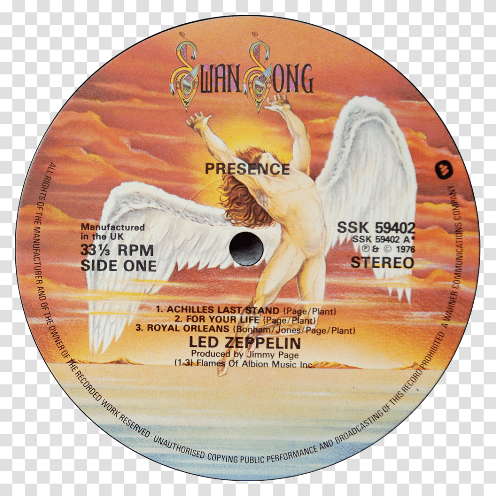 Led Zeppelin In Through The Out Door Side Two, Disk, Dvd Transparent Png