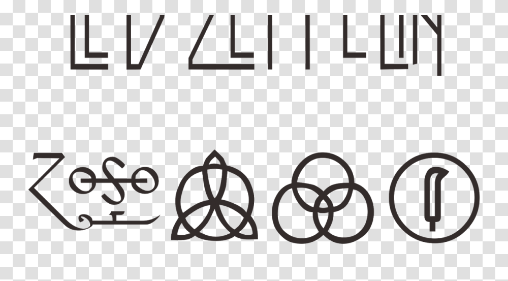 Led Zeppelin Logo Vector, Number, Alphabet Transparent Png