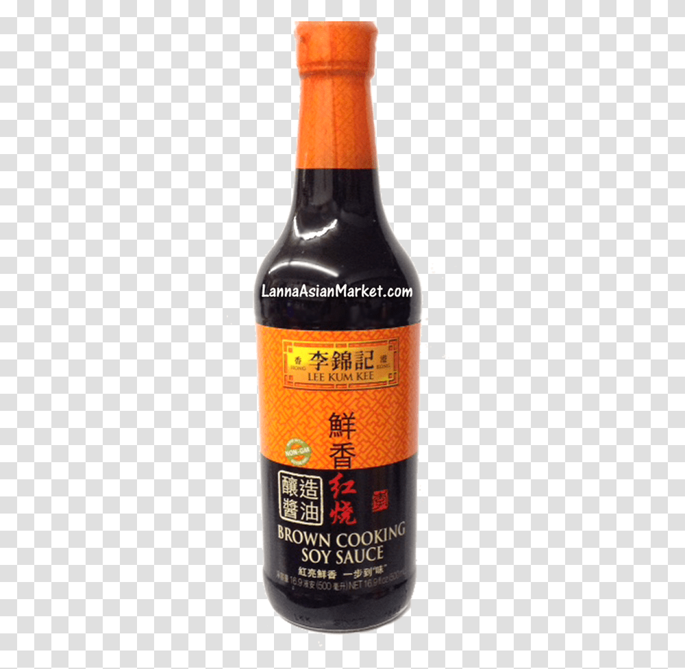 Lee Kum Kee Brown Cooking Soy Sauce Download Glass Bottle, Food, Beer, Alcohol, Beverage Transparent Png