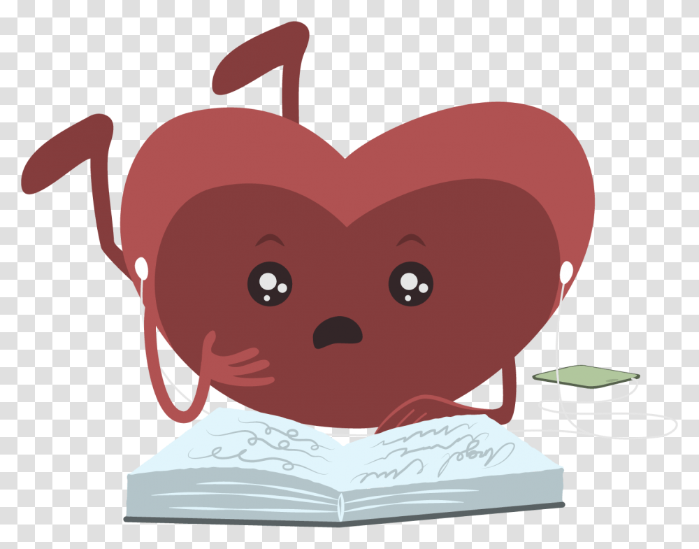 Lee O Escucha Msica Corazn Roto Illustration, Toy, Book, Doll Transparent Png