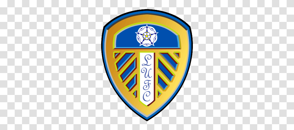 Leeds United Afc European Football Logos Leeds United Logo, Symbol, Trademark, Badge, Armor Transparent Png