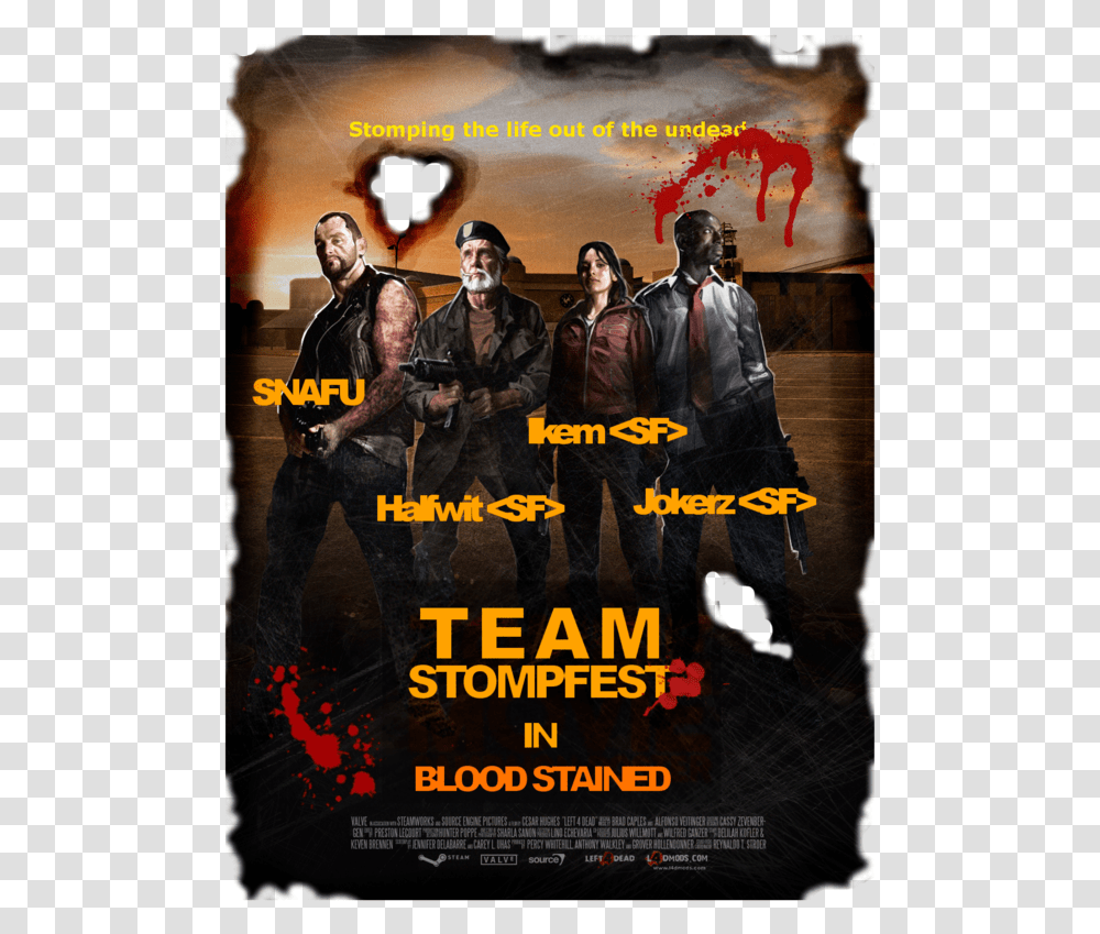 Left 4 Dead 2, Poster, Advertisement, Person Transparent Png