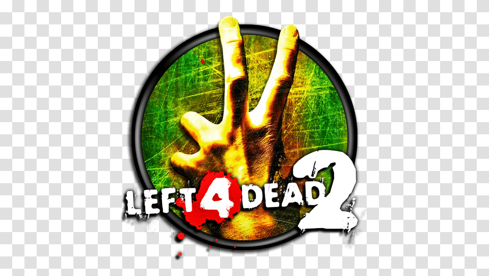 Left 4 Dead 2 Thegameworld High Quality Game Hosting Left 4 Dead 2 Xbox 360 Label, Disk, Hand, Dvd, Art Transparent Png