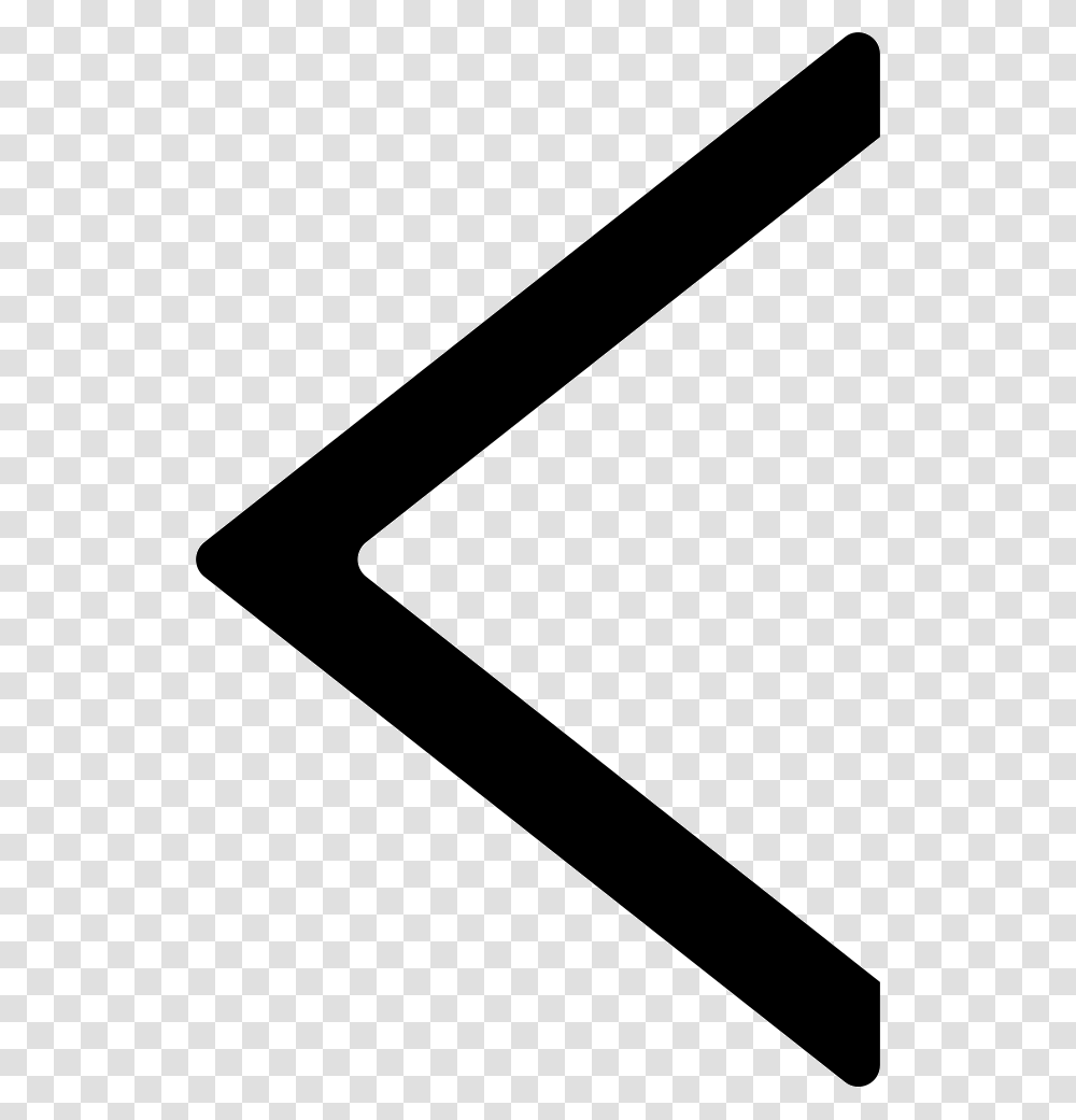 Left Arrow Kaunan Rune, Triangle, Alphabet Transparent Png