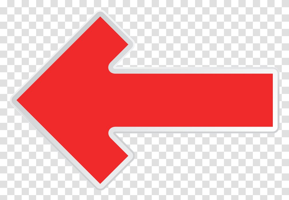 Left Arrow Red, Logo, Trademark, Red Cross Transparent Png