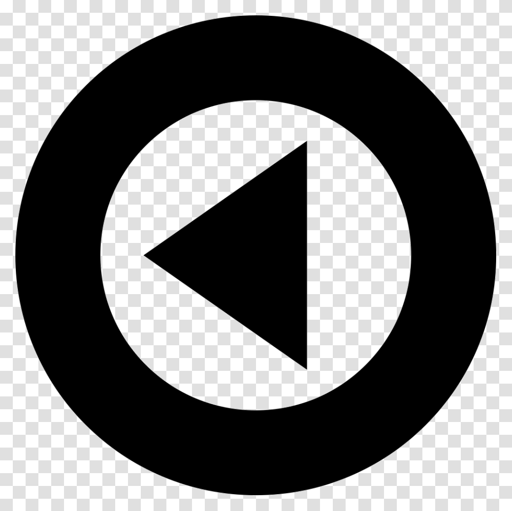 Left Back Arrow In Circular Button Circle, Triangle, Tape, Logo Transparent Png