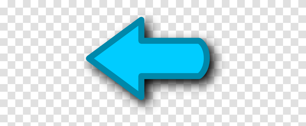 Left Direction Previous Back Arrow Icon 3d Glossy Blue Arrow Left Icon, Text, Symbol, Logo, Trademark Transparent Png