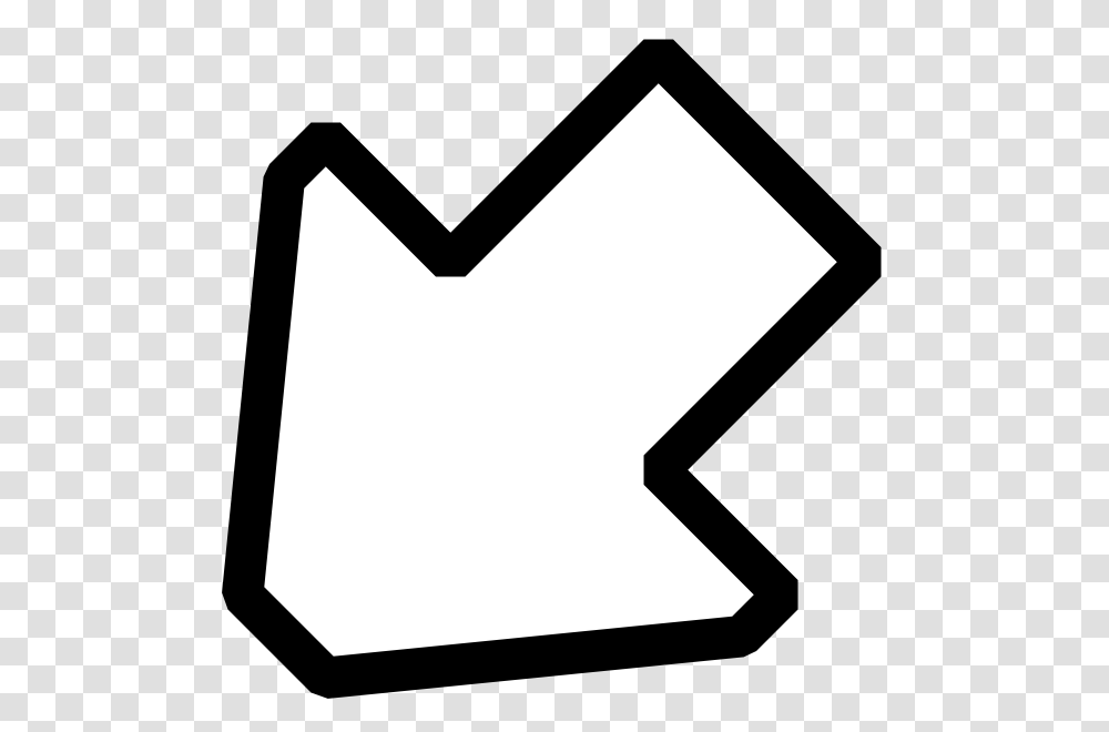 Left Down Outline Arrow Clip Art, Number, Recycling Symbol Transparent Png