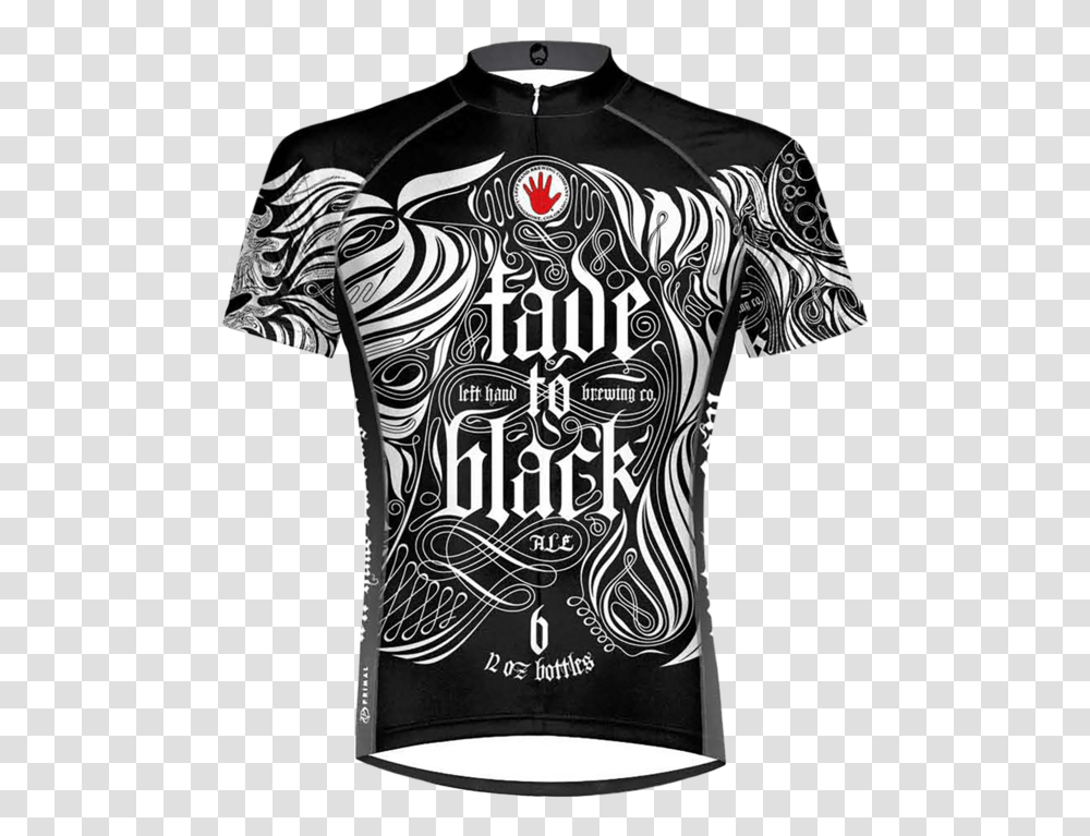 Left Hand Fade To Black Cycling Jersey Left Hand Brewing Fade To Black, Apparel, Shirt, T-Shirt Transparent Png