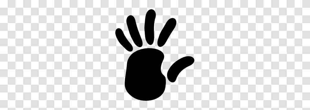 Left Hand Print Clip Art, Stencil, Silhouette, Glove Transparent Png