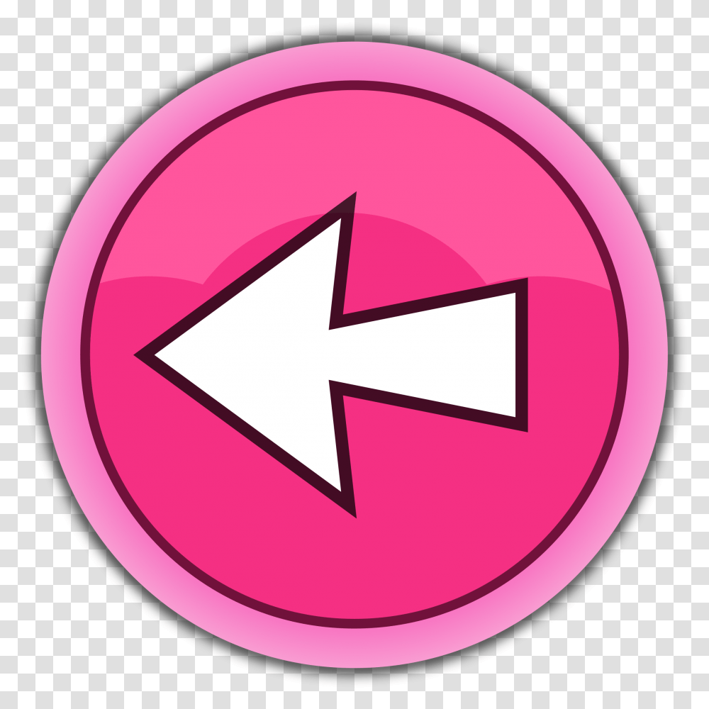 Left Icon Pink, Sign, Star Symbol, Logo Transparent Png