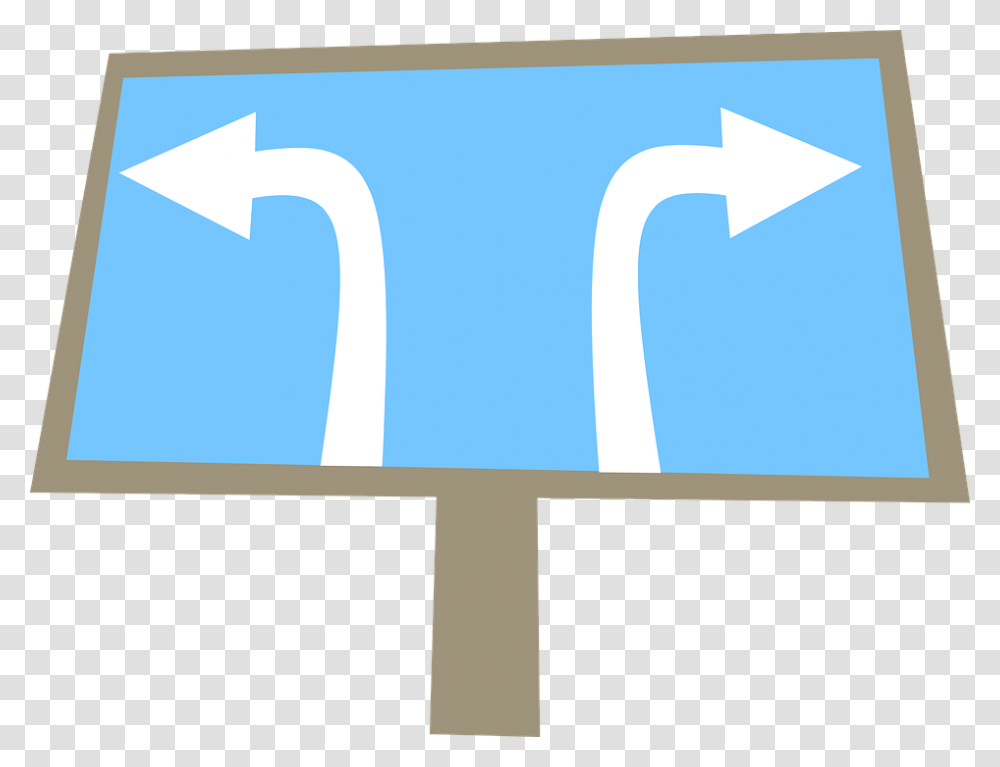 Left Or Right Street Sign, Label, Word, Building Transparent Png