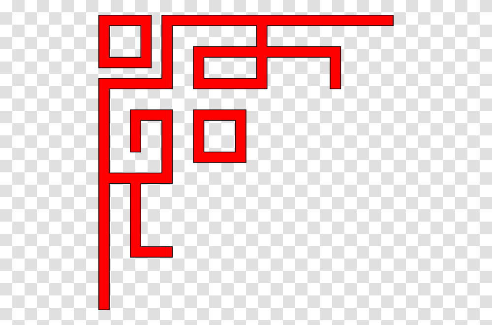 Left Red Corner Svg Clip Arts Chinese Border, First Aid, Plant, Minecraft Transparent Png