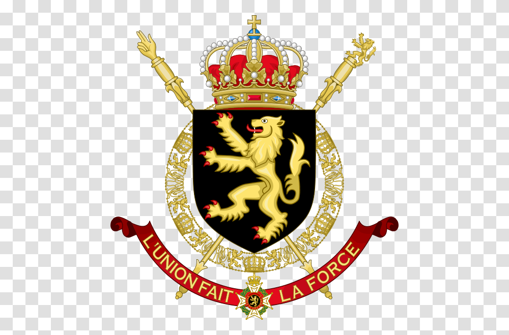 Left Tilted King And Queen Crown Clipart Image Escudo De La Bandera De Belgica, Logo, Trademark, Badge Transparent Png