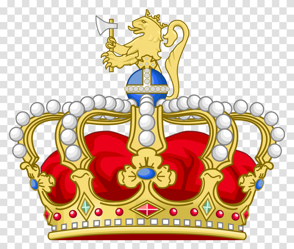 Left Tilted King And Queen Crown Clipart Picture Kingdom Of Norway Coat Of Arms, Accessories, Accessory, Jewelry Transparent Png