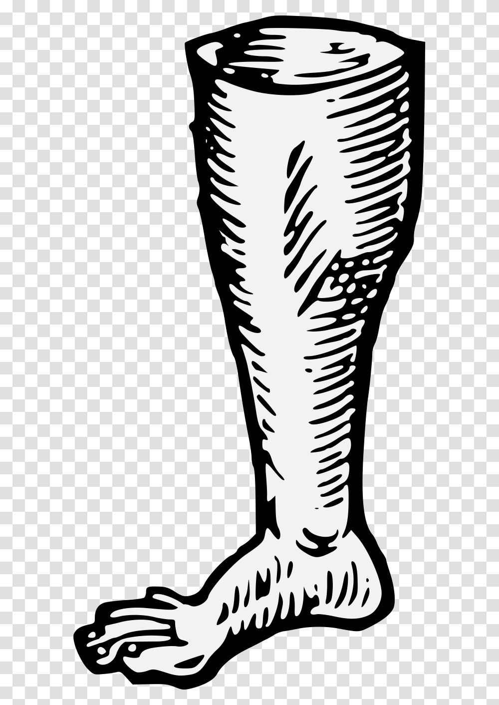 Leg Traceable Heraldic Art Horizontal, Clothing, Mammal, Animal, Stencil Transparent Png