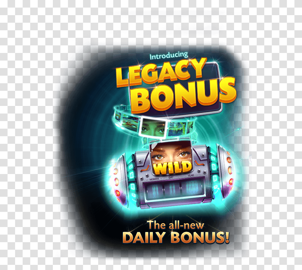 Legacy Bonus Feature Free Slots Caesars Casino Poster, Car, Vehicle, Transportation, Automobile Transparent Png