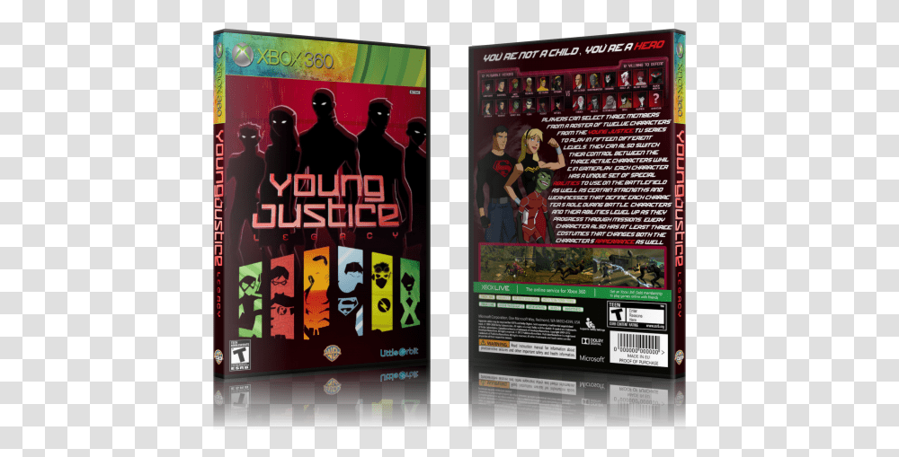 Legacy Box Art Cover Young Justice, Person, Human, Poster, Advertisement Transparent Png