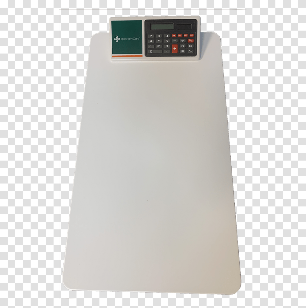 Legal Sized Clipboard With Calculator Clip Medical Equipment, Appliance, Mobile Phone, Electronics, Cell Phone Transparent Png