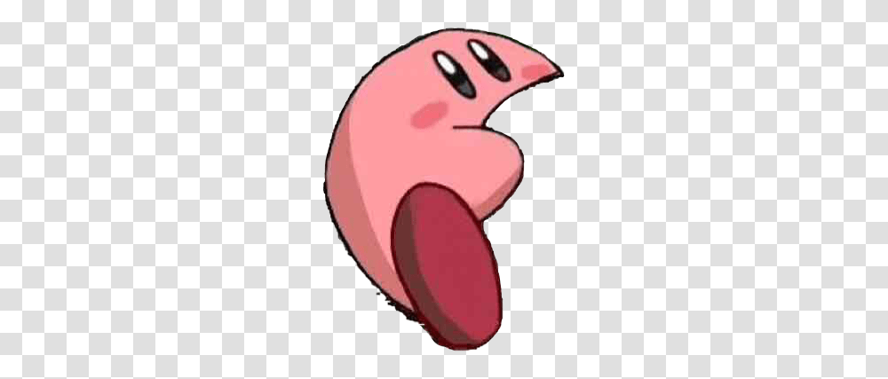 Legend Has It This Picture Of Kirby Fits Onto, Mouth, Lip, Helmet Transparent Png