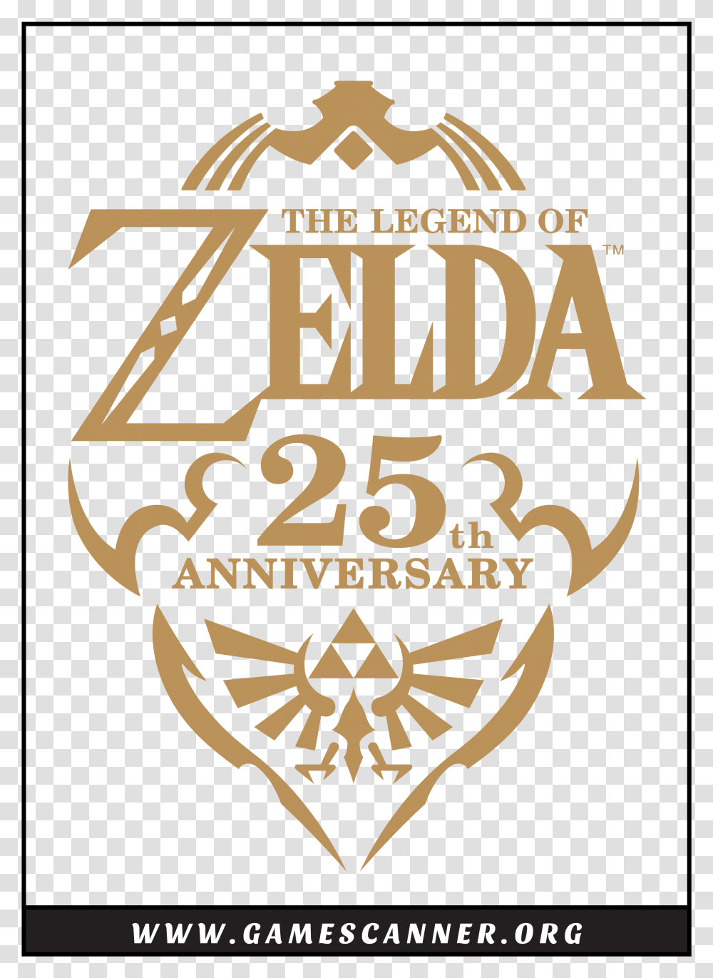 Legend Of Zelda 25th Anniversary Cd Cover, Logo, Trademark, Glass Transparent Png