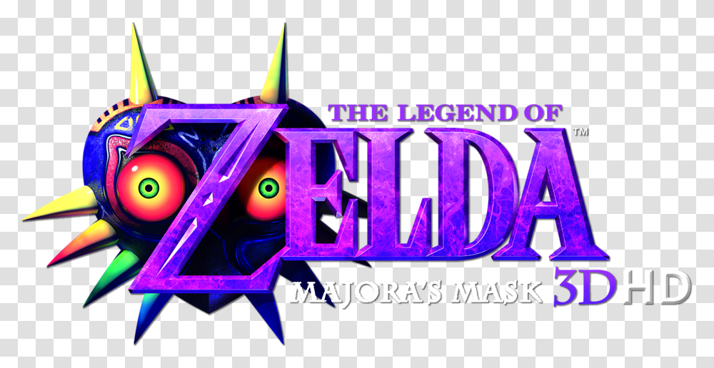 Legend Of Zelda Majora's Mask 3d Logo, Purple Transparent Png