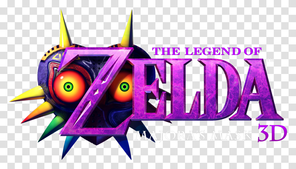 Legend Of Zelda Majora's Mask Logo, Pac Man, Toy, Purple Transparent Png