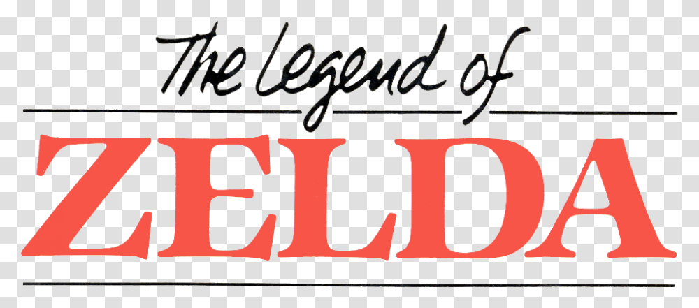 Legend Of Zelda Nes Logo, Handwriting, Label, Alphabet Transparent Png