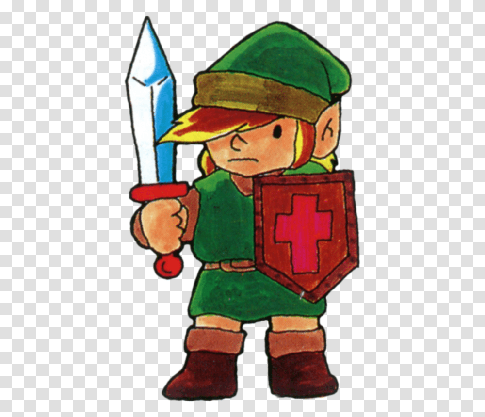 Legend Of Zelda Nes Manual Art, Armor, Person, Human, Shield Transparent Png