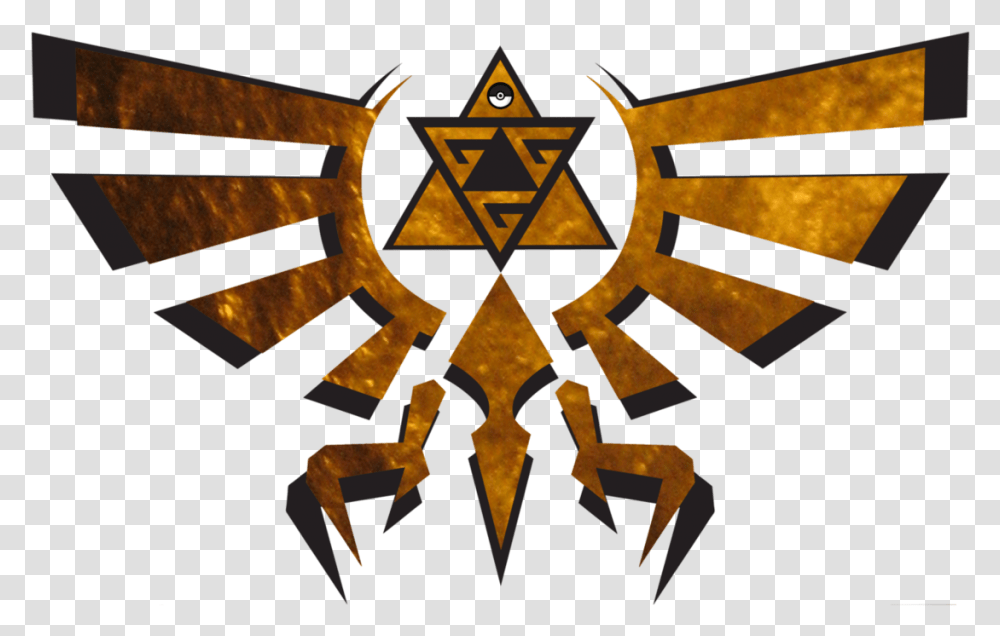 Legend Of Zelda Triforce, Cross, Emblem, Gold Transparent Png