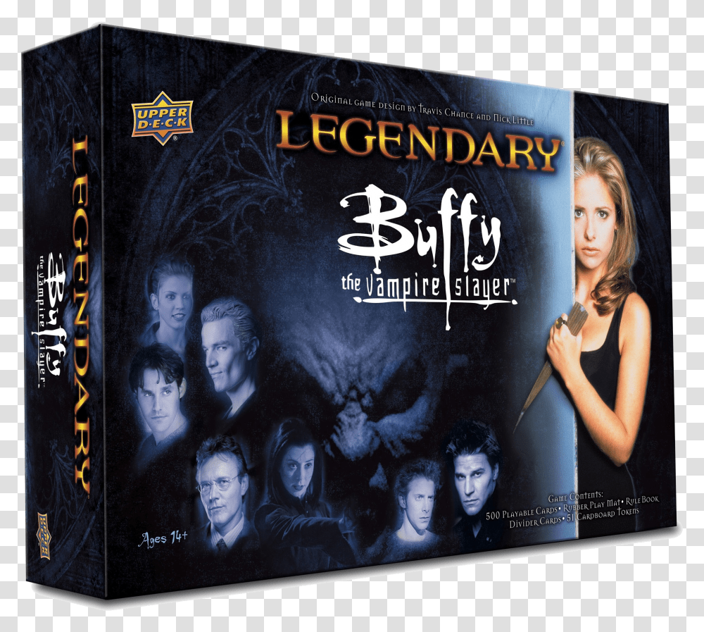 Legendary Buffy The Vampire Slayer Deck Building Game Legendary Buffy The Vampire Slayer, Person, Human, Poster, Advertisement Transparent Png