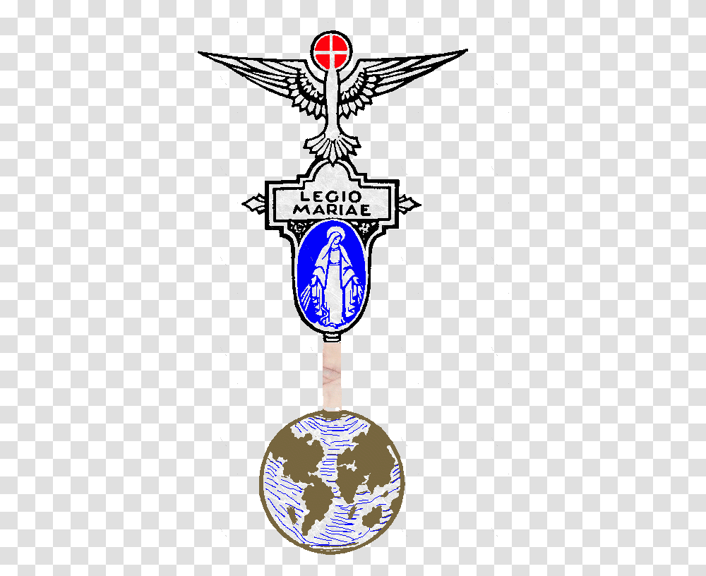 Legin De Mara Legion Of Mary, Logo, Trademark, Cross Transparent Png