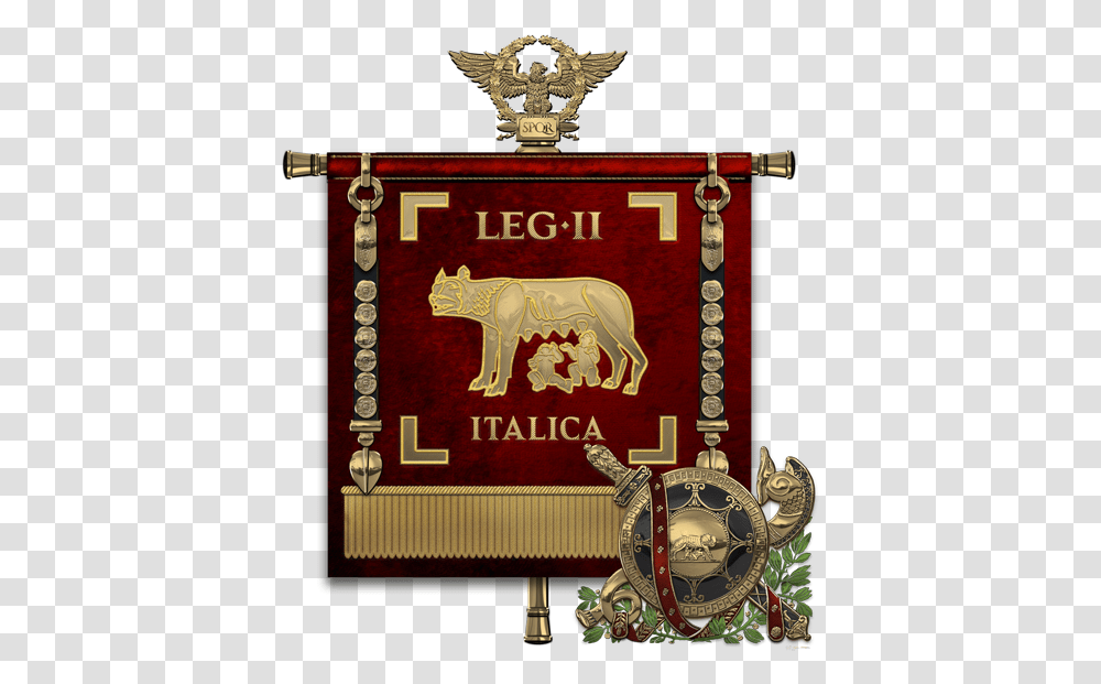 Legio X Fretensis Coin, Logo, Emblem, Furniture Transparent Png