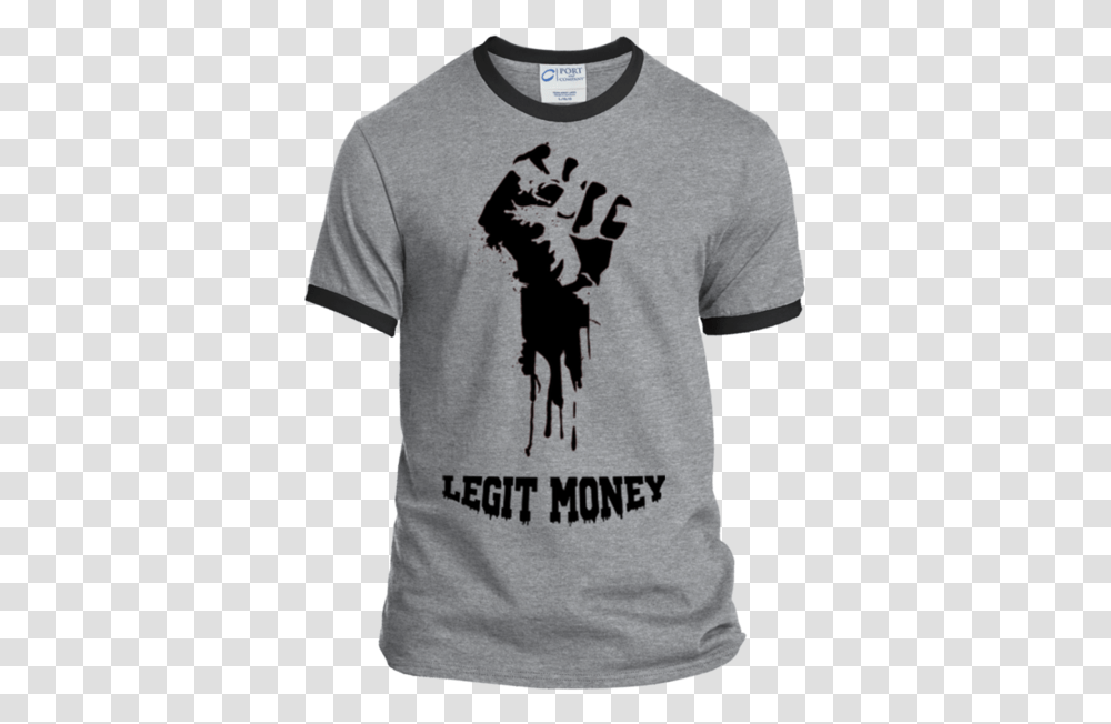 Legit Money Fistblack Personalized Ringer Tee Arnold Schwarzenegger T Shirt, Apparel, T-Shirt, Hand Transparent Png