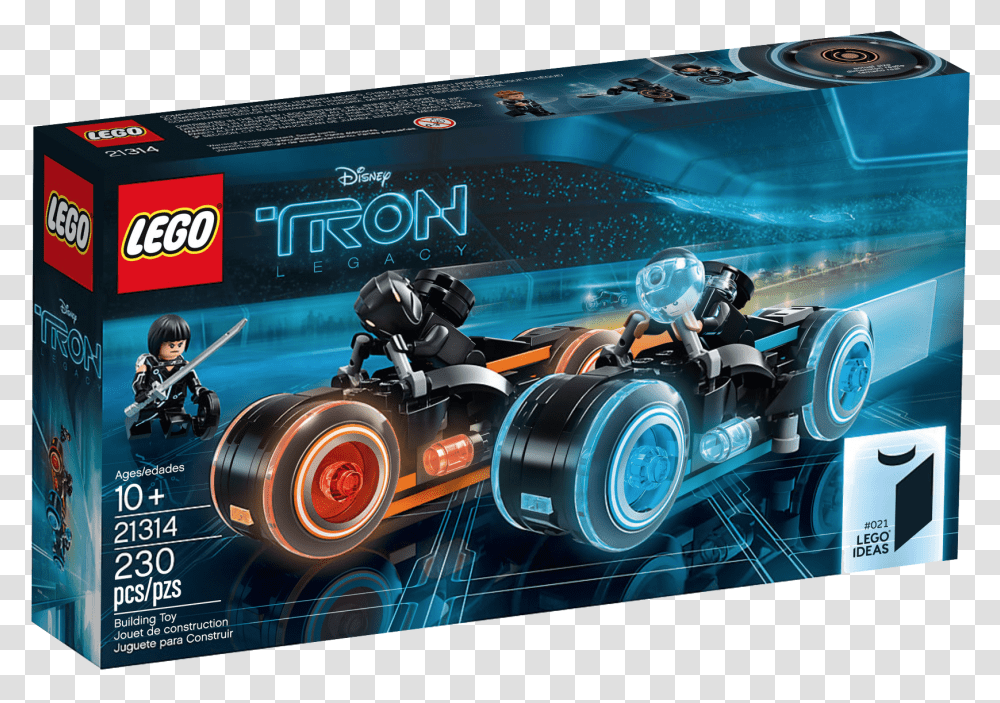 Lego Ideas Tron, Car, Vehicle, Transportation, Kart Transparent Png