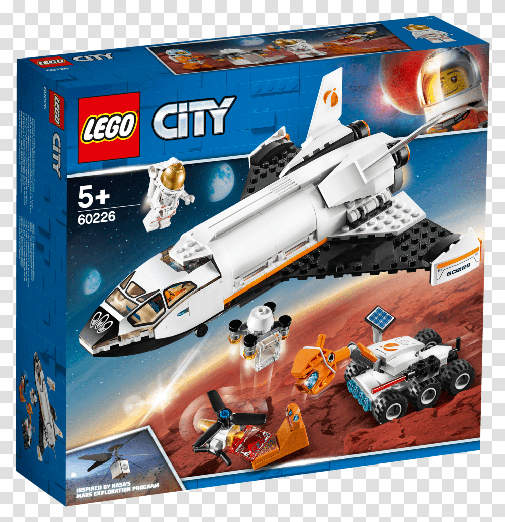 Lego Mars Research Shuttle, Spaceship, Aircraft, Vehicle, Transportation Transparent Png