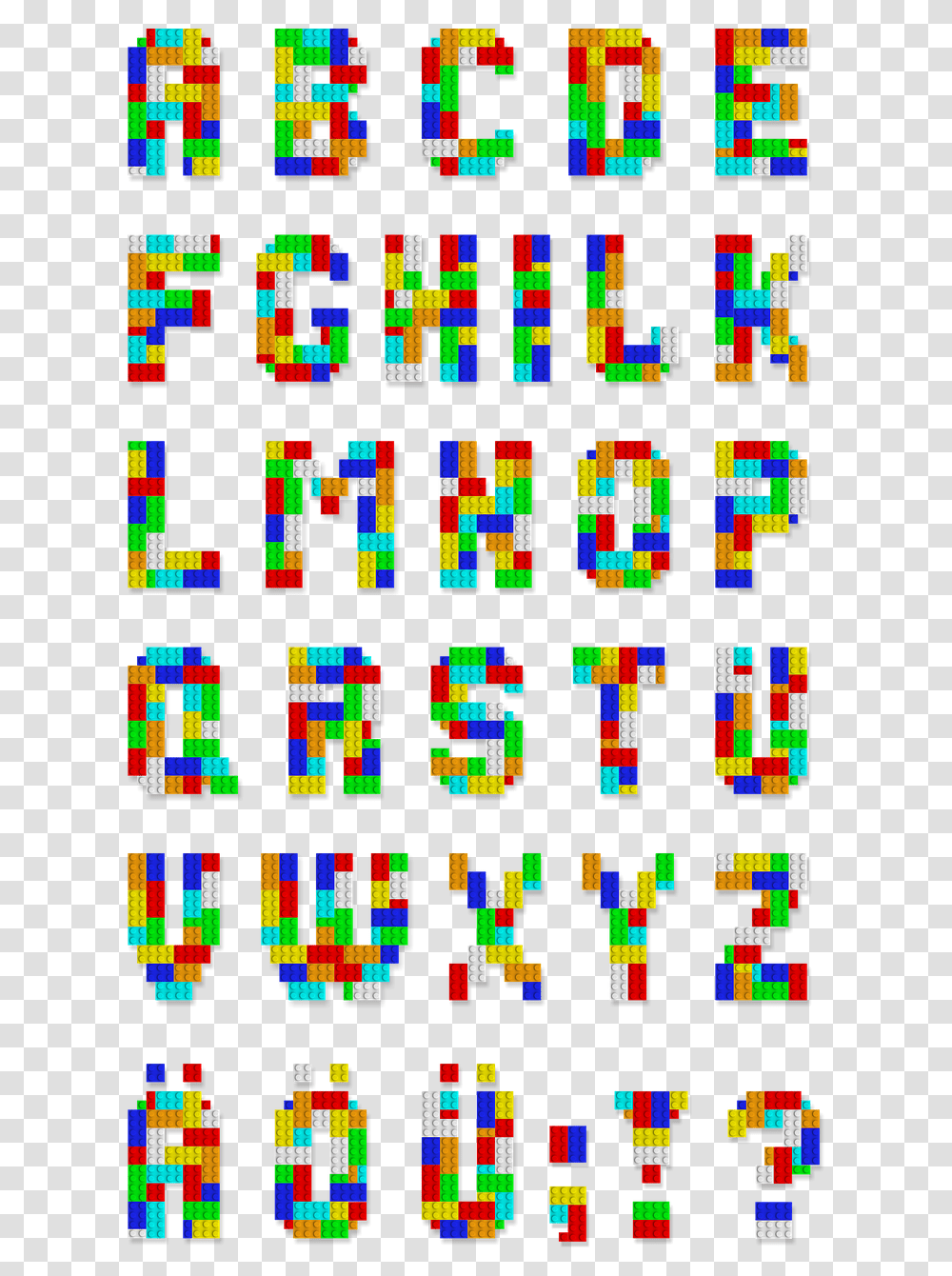 Lego Alphabet, Pattern, Rug, Pac Man Transparent Png