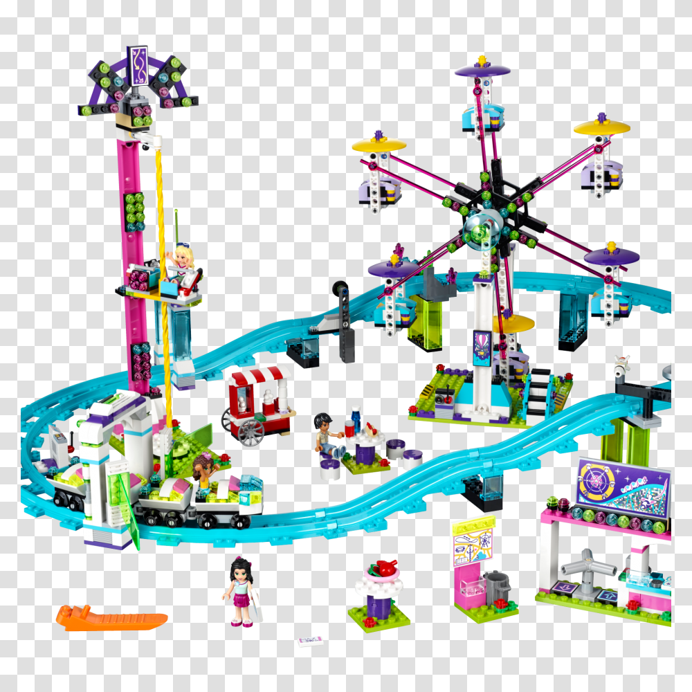 Lego Amusement Park Roller Coaster, Toy, Urban Transparent Png