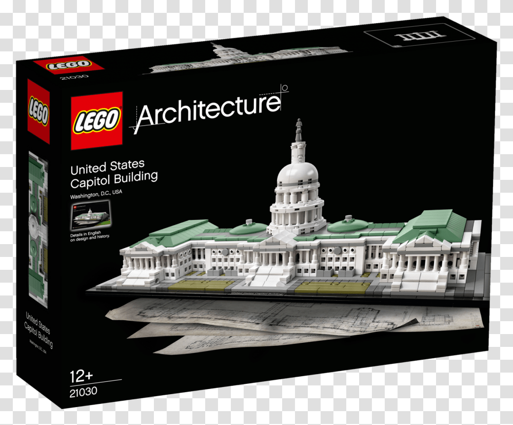 Lego Architecture United States Capitol Building Lego 21030, Boat, Vehicle, Transportation, Poster Transparent Png