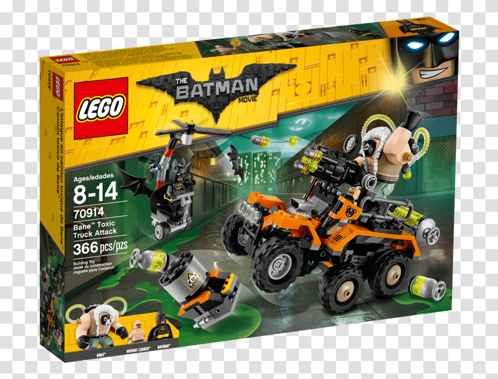 Lego Batman Movie Bane Toxic Truck Attack, Wheel, Toy, Vehicle, Transportation Transparent Png