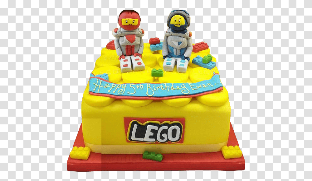 Lego Birthday Cake, Dessert, Food Transparent Png