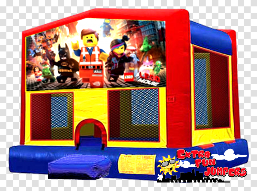 Lego Bouncer With Basketball Hoop And Safety Step, Person, Human, Inflatable, Indoor Play Area Transparent Png
