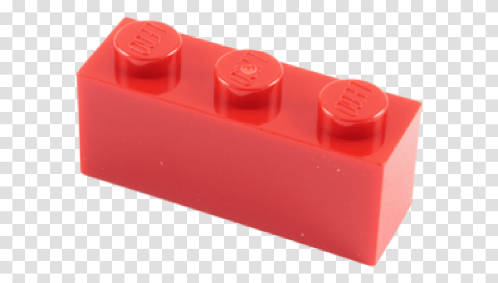 Lego Brick 1 X 3 Red Lego Brick Background, Plastic, Soap Transparent Png
