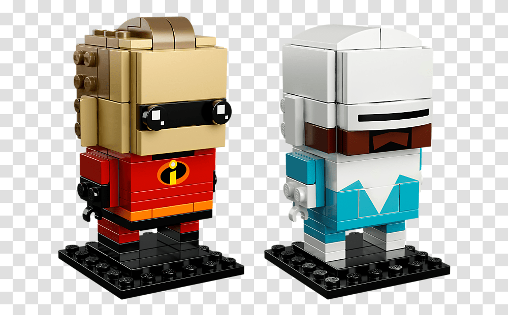 Lego Brickheadz Mr Incredible And Frozone, Toy, Machine, Computer, Electronics Transparent Png
