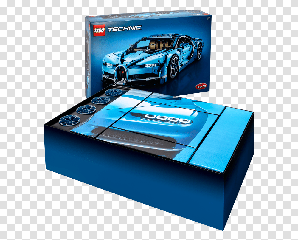 Lego Bugatti Chiron Box, Car, Vehicle, Transportation, Wheel Transparent Png