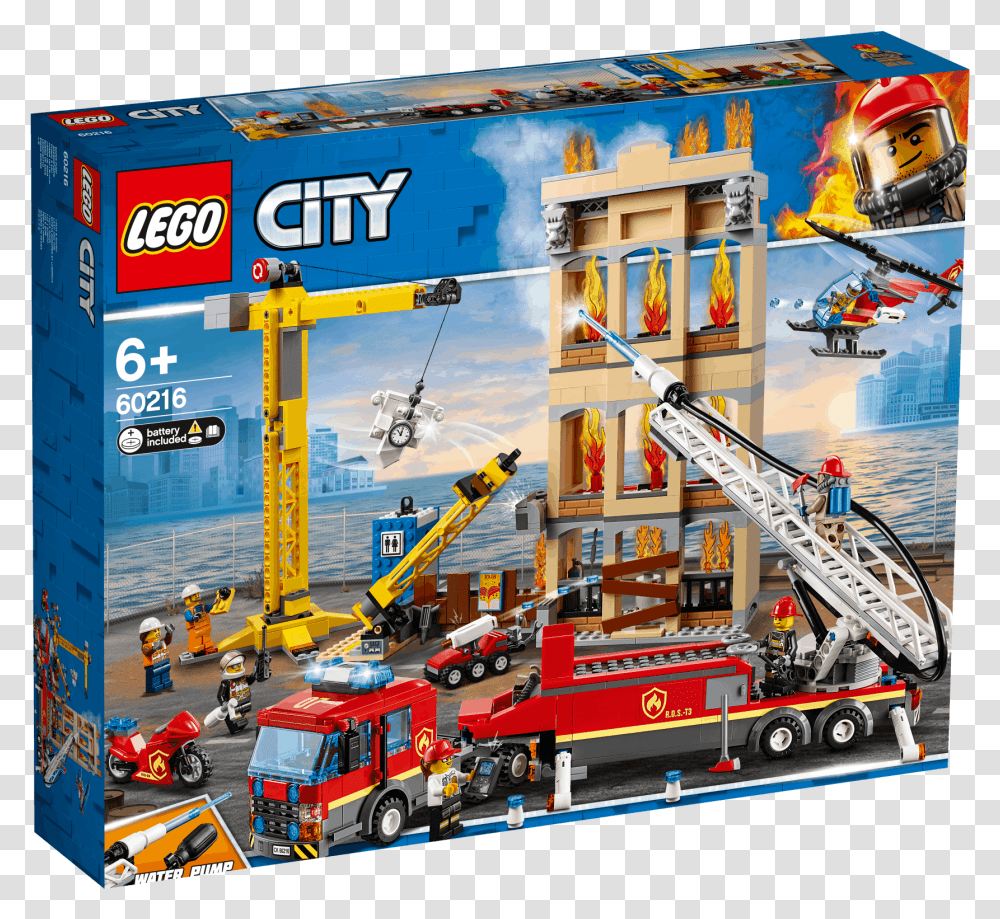 Lego City Downtown Fire Brigade, Vehicle, Transportation, Helmet Transparent Png