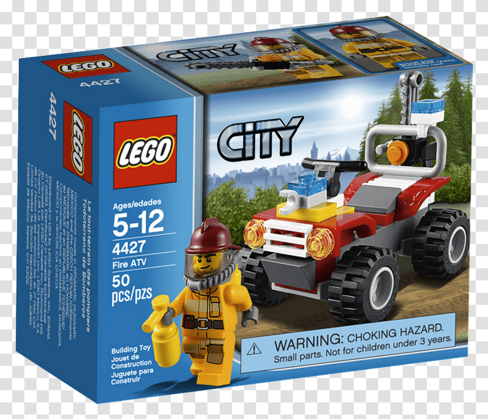 Lego City Fire Quad, Wheel, Machine, Transportation, Vehicle Transparent Png