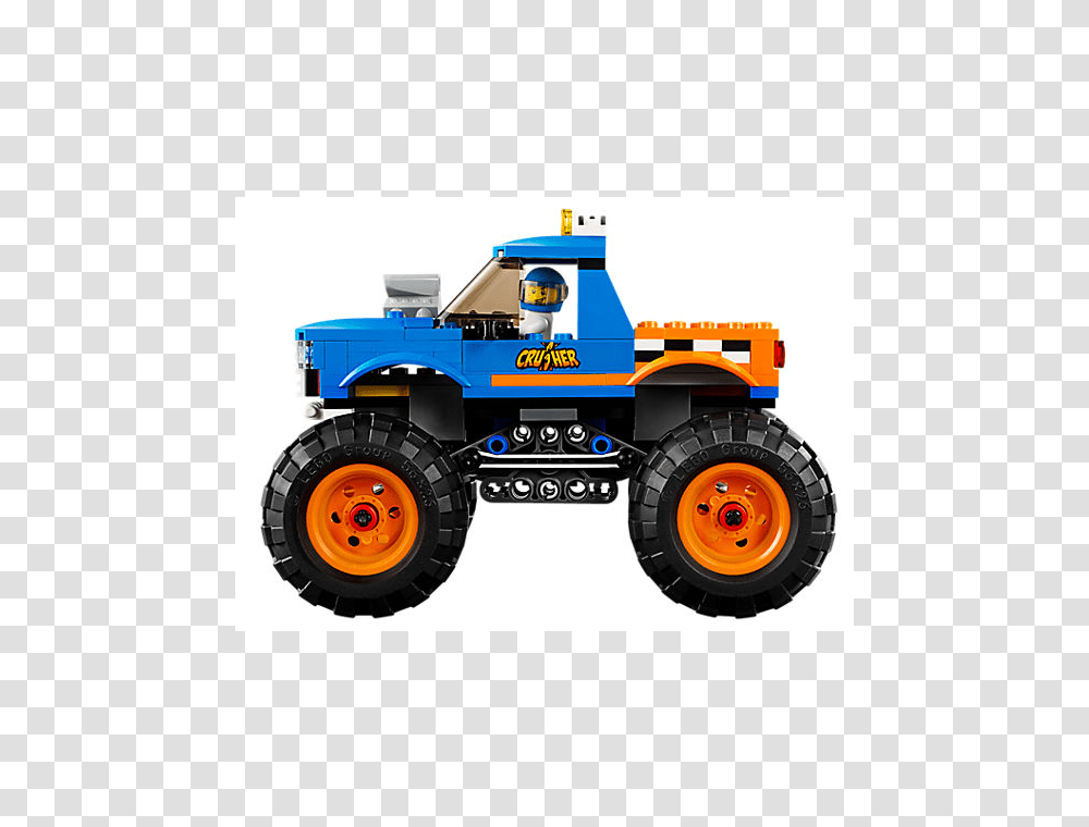 Lego City Great Vehicles Monster Truck, Transportation, Tractor, Bulldozer, Tire Transparent Png